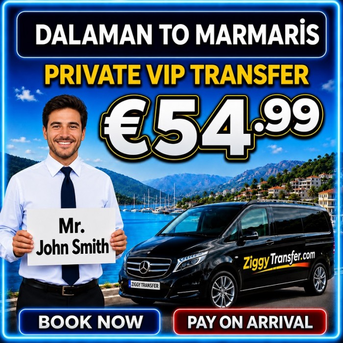 How much is a Private Taxi from Dalaman Airport (DLM) to Marmaris?